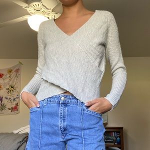 Reversible off-white sweater